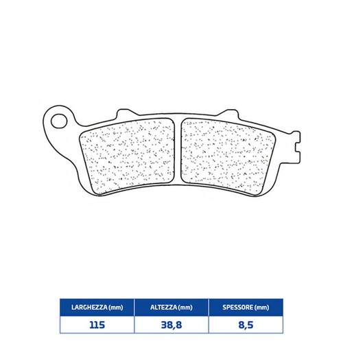 3026msc sintered brake pads - sintered,