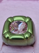 Swarovski Dulcis Cushion Cut green Cocktail Ring 5601542 Size 52 New 💕