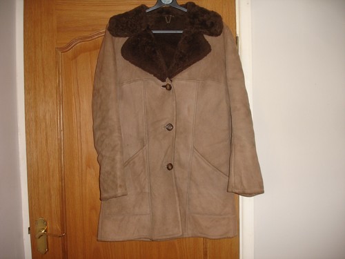 Ladies vintage real sheepskin - ladies,