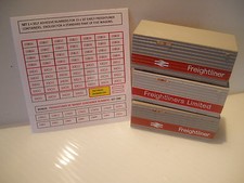 RETRODECAL FREIGHTLINER CONTAINER NUMBERS FOR TRI-ANG HORNBY SELF ADHESIVE .