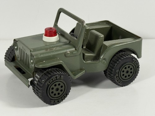 Vintage tonka jeep green army - vintage,