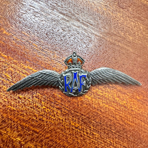 Ww2 raf silver enamel - ww2,