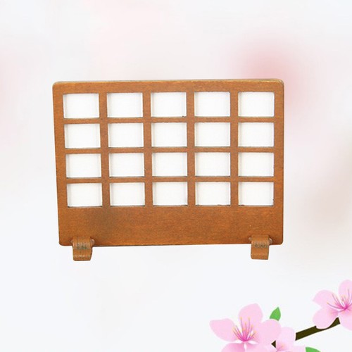 Wooden partition screen - screen, khaki