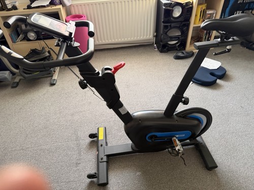 Upright indoor exercise bike - upright,