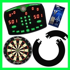 Dart Scorer Darts Deluxe Blade 6 Dartboard Safety Surround and Hyperflight Darts