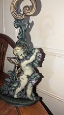 Vintage Cast Iron Cherub Door