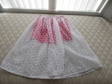 Catimini Kid Girl's Printed White Pull-On Skirt w/Built-In Pink Shorts, Sz 10