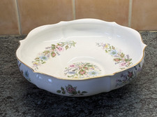 Aynsley Porcelain “Wild Tudor” Round  Floral Bowl 26 cm Bone China England