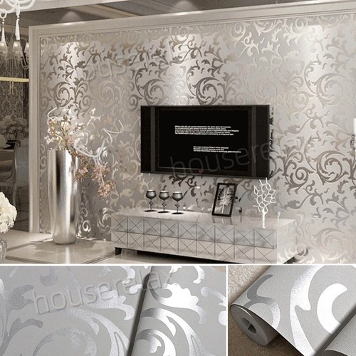 Grey silver glitter - silver,