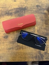 Cartier black cat-eye optical glasses with quality lenses