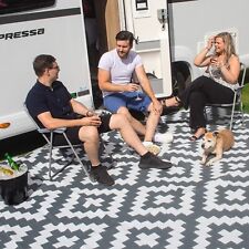 Caravan Awning Ground Sheet XL Breathable Mat 9ft x 12ft (360cm x 270cm) Grey