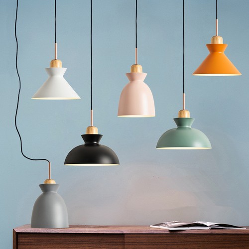 Wood pendant light home lamp - wood,