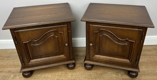 Pair bedside tables vintage - pair, of