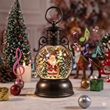 Musical Christmas Lantern Snow