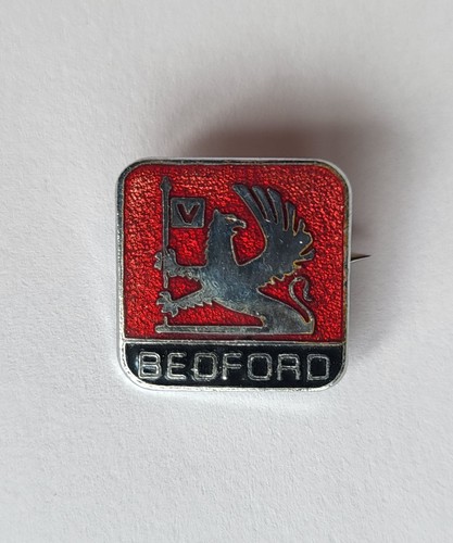 Vintage enamel bedford logo - vintage,