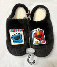 Black Sesame Street Slippers