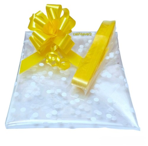 White dots clear cellophane - 2m,