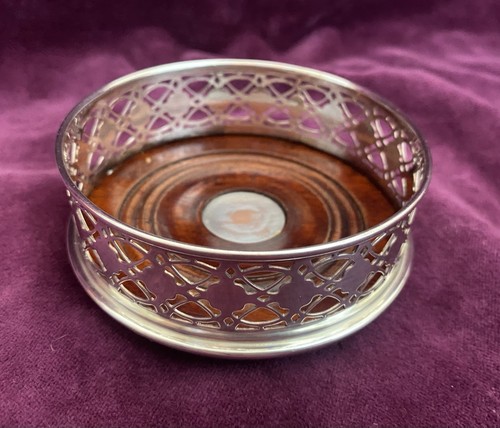 Vintage open lattice silver - open,