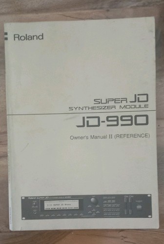 Roland jd990 owners - guide, 2
