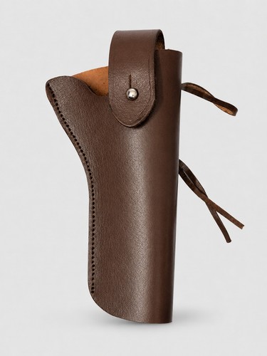 Premium brown leather gun - leather,
