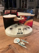 Vintage 1993 Star Trek USS Enterprise Alarm Clock – Working – No Box Sold As Is