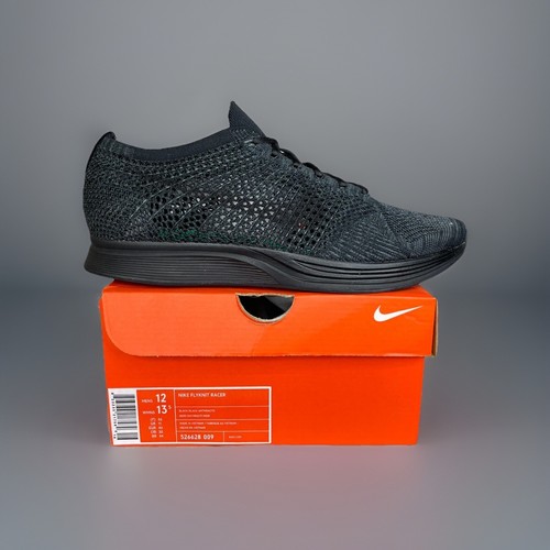 Nike flyknit racer black - nike, racer,