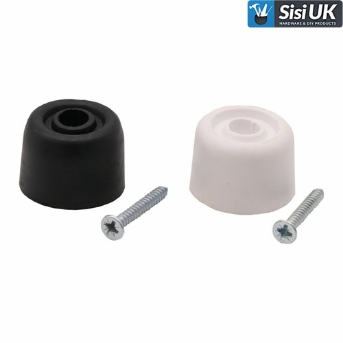 Rubber door stopper - stopper, white