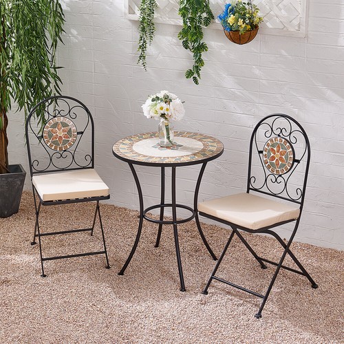 Mosaic bistro set patio - mosaic,