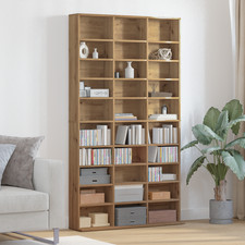 WALPLUS CD Cabinet Artisan Oak 101x23x177.5 cm Engineered Wood Storage