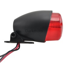 Taillight Round Red Lenc LED Light Brake Stop 12V For Bobber Chopper Cafe Racer