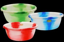 Plastic Washing Bowl Basin Tub Tie Dye In 10'/12'/16'/14'/18'/20Inches Strong.