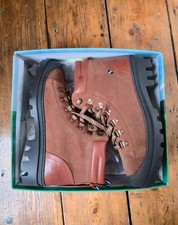 Joules Noa Tan Leather Lace Up