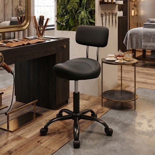 Adjustable swivel salon stool - adjustable,