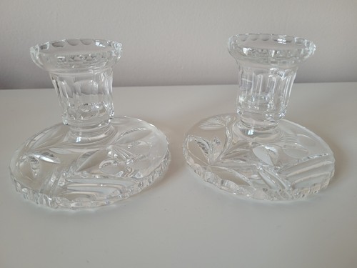 Vintage clear glass candle - vintage,