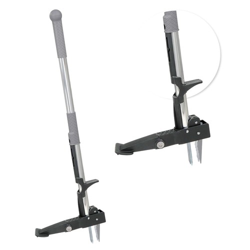 Weed puller stand - stand, weeder