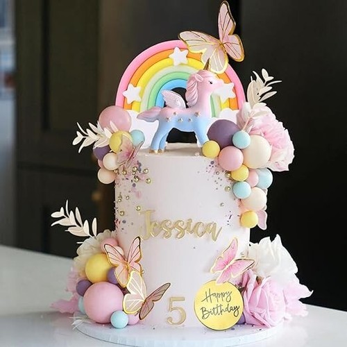 New unicorn cake topper - new,