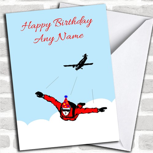 Skydiving birthday customised - birthday,