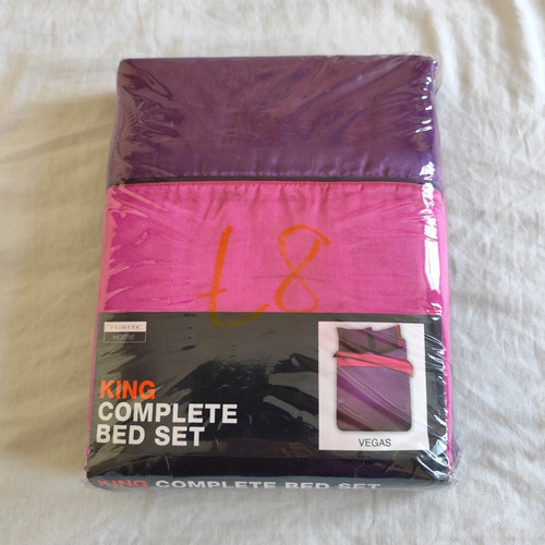 Primark vegas king purple - primark, 4pc