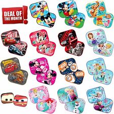 2 x Disney Car Sun Shades UV Kids Baby Children Window Visor 44 x 35cm HOT DEALS