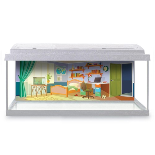 Fish tank background cartoon - tank,