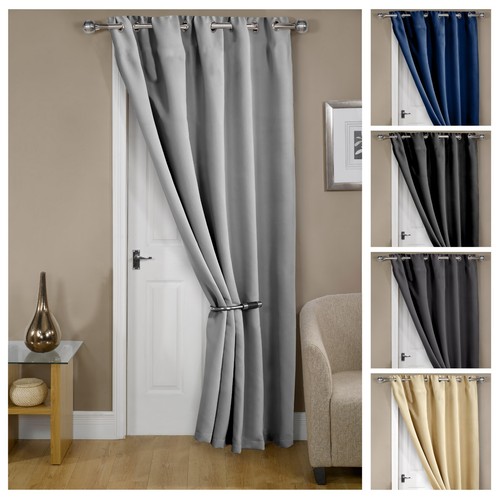 Thermal blackout door curtain - door,