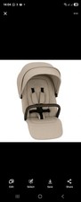 Nuna TRIV next Stroller Seat Unit, Liner & Raincover- Biscotti