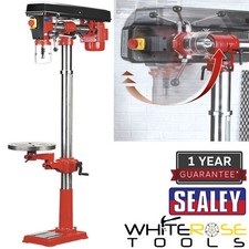 Sealey Radial Pillar Drill Floor 5-Speed 1620mm Height 550W/230V
