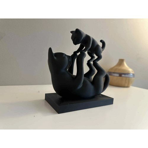 Minimalist black cat - 🐾,