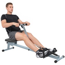 HOMCOM 12 Level Fitness Rowing Machine Cardio Fitness Workout and Gym Training