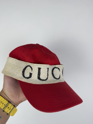 Men gucci red headband - red,