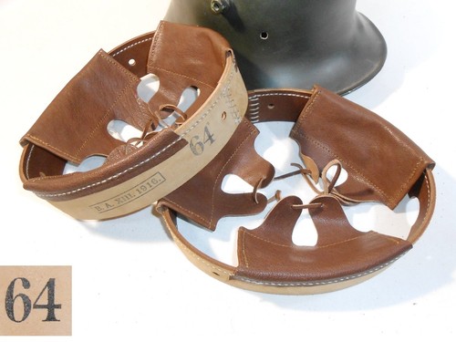 Inner headdress aged - , leather