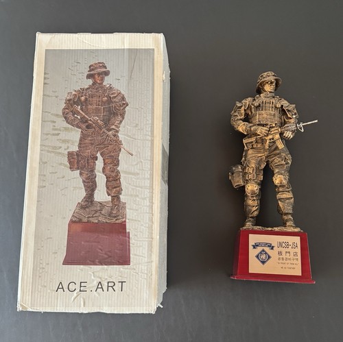 Military soldier statue - military,