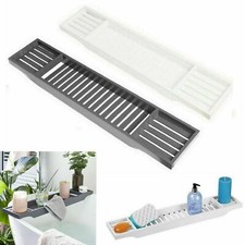 Bamboo Wooden Bath Tray Bath Caddy Bathroom Bath  Rack Shelf Table Holder Relax