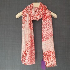 Lola Rose Modal Wool Mix Giant Leopard Heart Scarf RRP £40